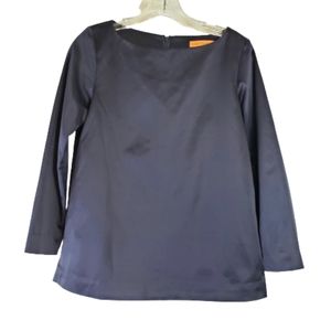 Roberta Freymann Blue Boat Neck Top Size XS